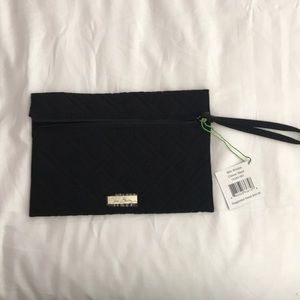 Vera Bradley Black Microfiber Clutch
